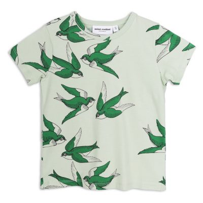 Mini Rodini - Swallows T-shirt Green