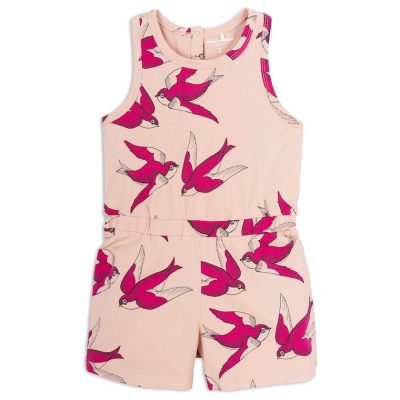 Mini Rodini - Swallows Summersuit Pink