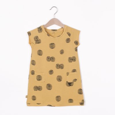 Lotiekids Dress raglan sleeve Sunset Light Ochre