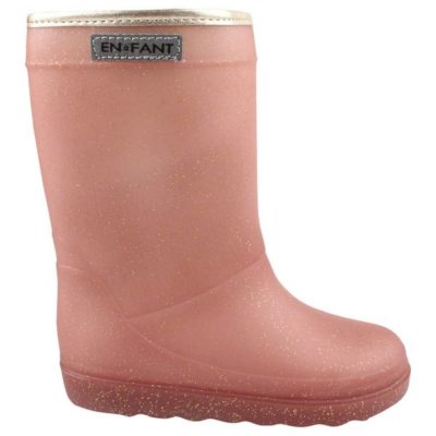 Enfant laars metallic roze glitter