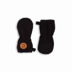 Mini Rodini Fleece Baby Mittens Black