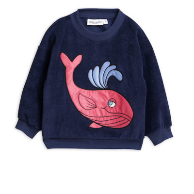 Mini Rodini Whale Terry Sweatshirt