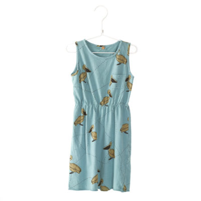 Lotiekids Dress Pelicans Turquoise