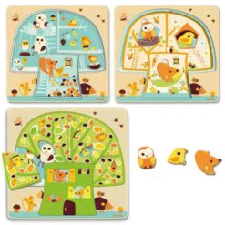 Djeco 3 Lagen Puzzel Boomhuis