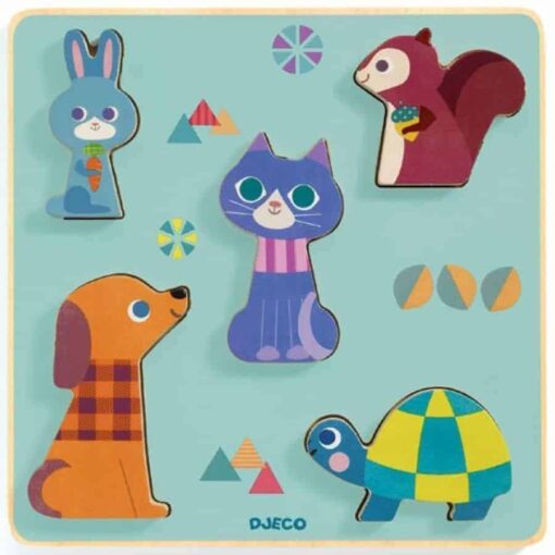 Djeco Relief Puzzel Moustacha