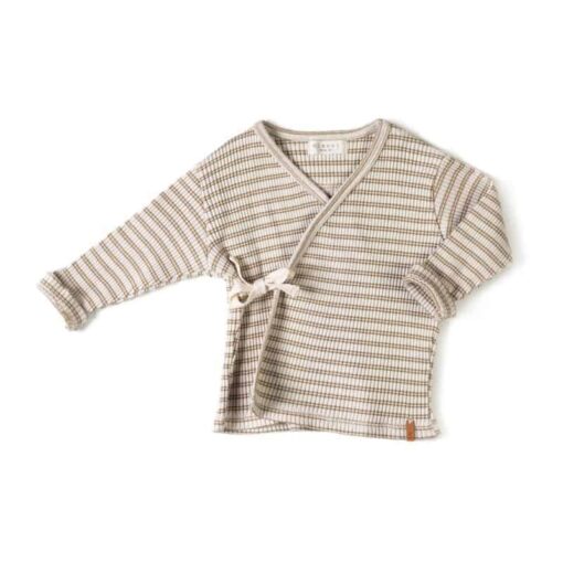 Nixnut Rib Vest Stripe Biscuit Dust