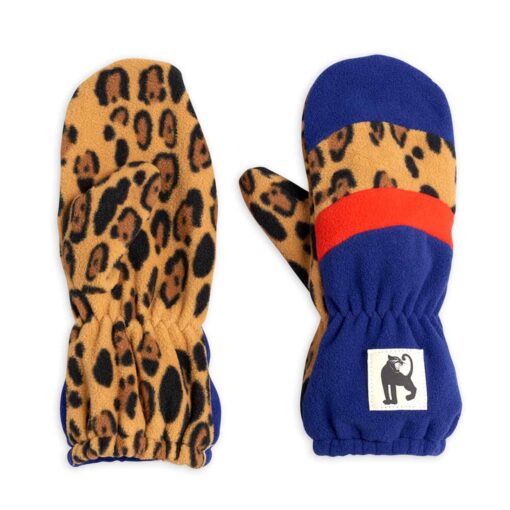 Mini Rodini Fleece mittens stripe