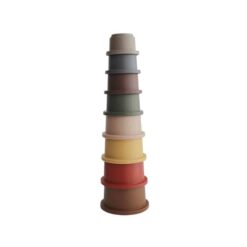 Mushie Stapeltoren Stacking Cups retro