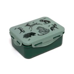 Petit Monkey Lunchbox black animals salie