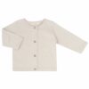 Phil & Phae Raw-edged baby cardigan Oatmeal