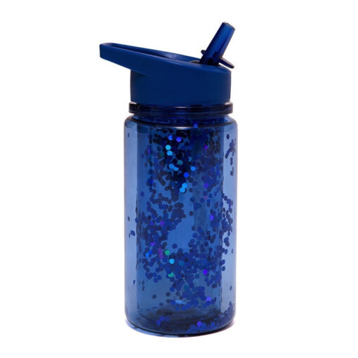 Petit Monkey drinkfles glitter night blue