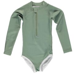 Beach & Bandits Ribbed Swimsuit Basil