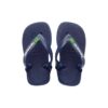 Havaianas Baby Brasil Logo Navy Blue Citrus Yellow