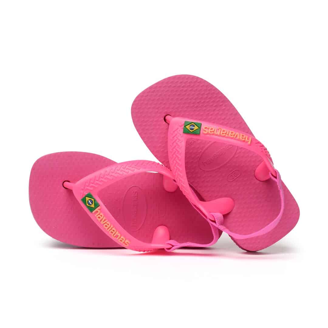 leraar meester Kwade trouw Havaianas Baby Brasil Logo Pink Flux - Little Department Store