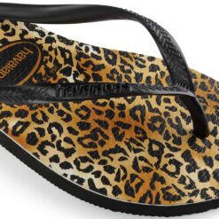 Havaianas Kids Slim Leopard Black Black