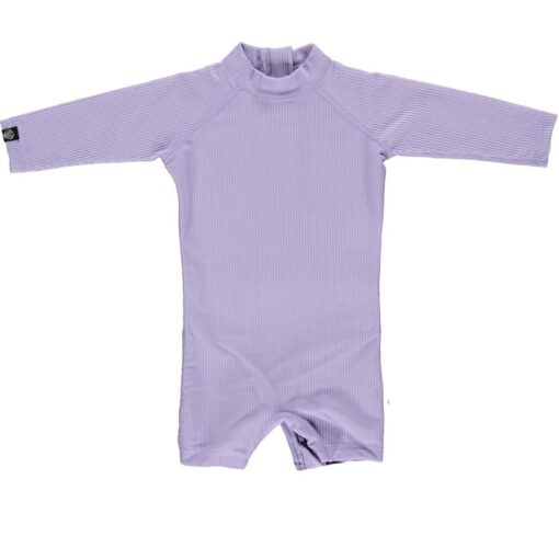 Beach & Bandits Lavender Ribbed Babysuit