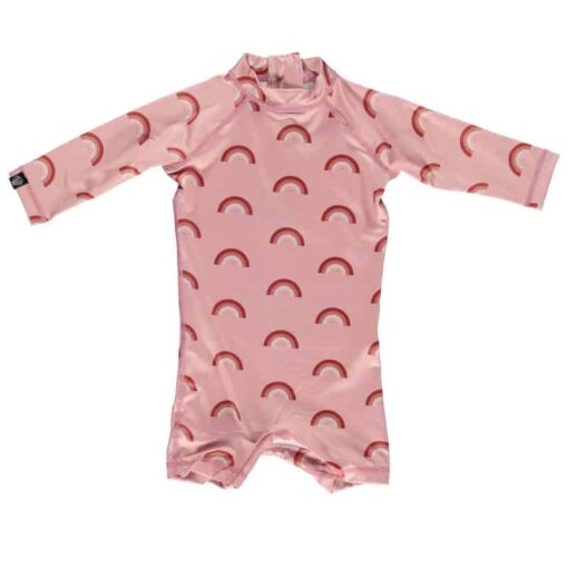 Beach & Bandits Pink Rainbow Babysuit