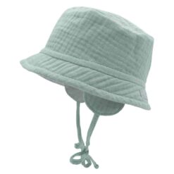 Zonnehoedje buckethat muslin mint