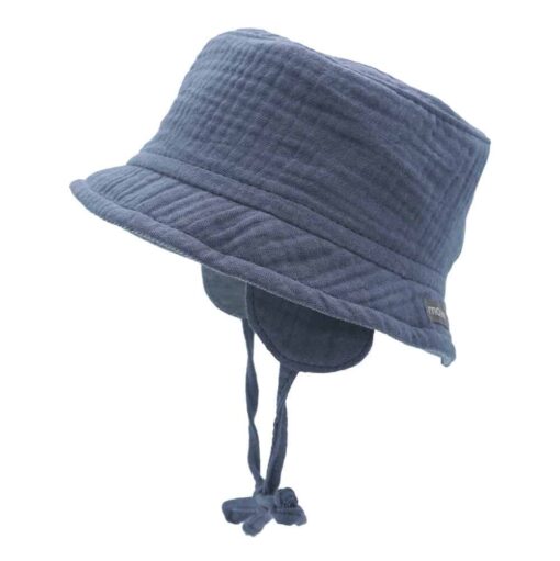 Zonnehoedje bucket hat muslin denim