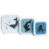 Petit Monkey Lunchbox set black sea animals