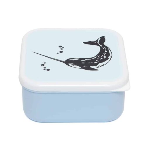 Petit Monkey Lunchbox set black sea animals - Afbeelding 2