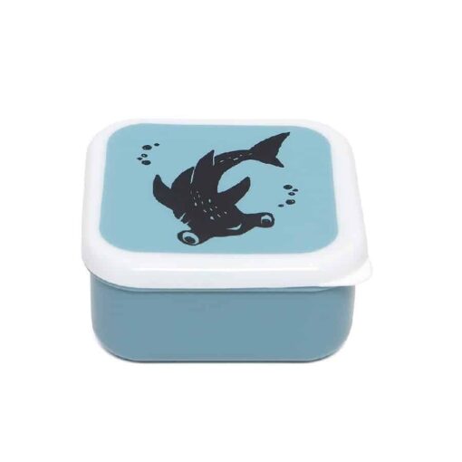 Petit Monkey Lunchbox set black sea animals - Afbeelding 3