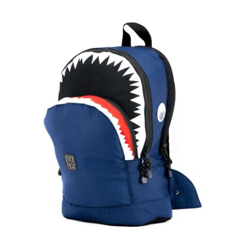 Pick & Pack Shark Shape Backpack Navy M - Afbeelding 3