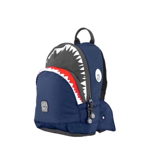 Pick & Pack Shark Shape Backpack Navy S - Afbeelding 3