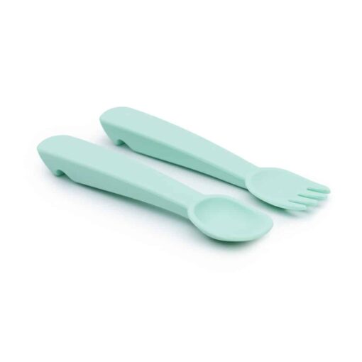 We might be tiny Feedie Forik & Spoon Set Mint