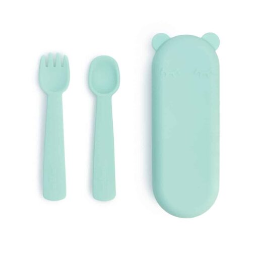 We might be tiny Feedie Forik & Spoon Set Mint