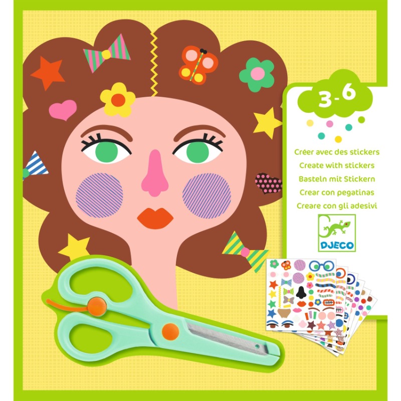 Djeco Stickers Knutselset Kapper DJ09045