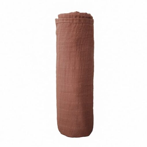 Mushie Swaddle Cognac