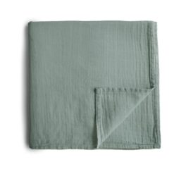 Mushie Swaddle Roman Green