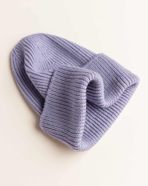 hvid Beanie Fonzie Lilac