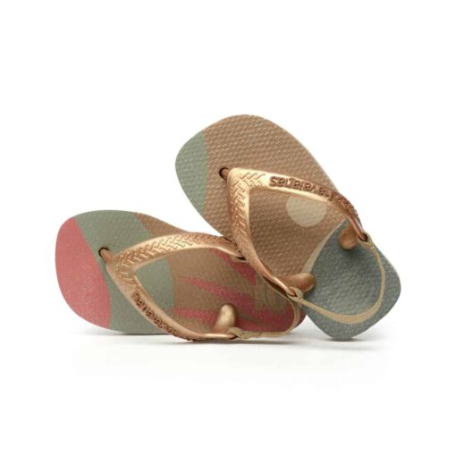 Havaianas Baby Palette Glow Sand Grey Golden