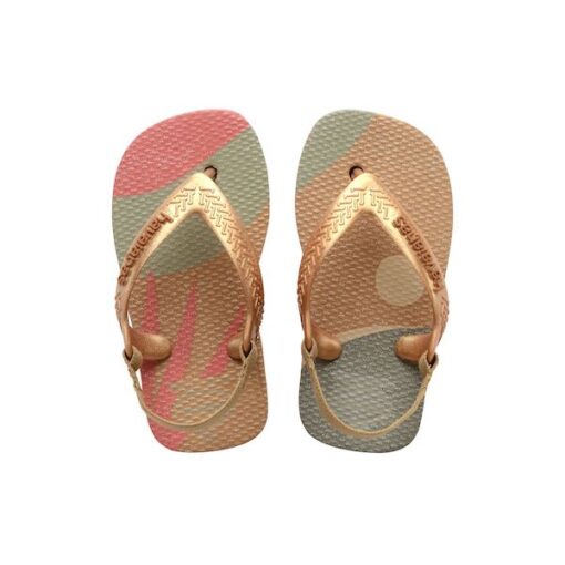 Havaianas Baby Palette Glow Sand Grey Golden
