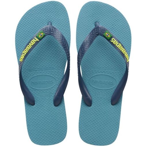 Havaianas Brasil Logo Kids Nautical Blue