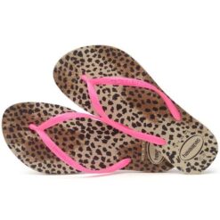 Havaianas Kids Slim Animals Sand Grey Pink