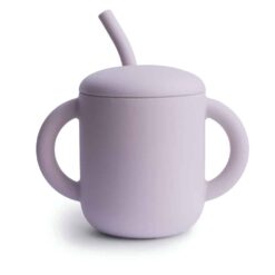 Mushie Training Cup + straw Soft Lilac