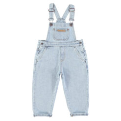 piupiuchick unisex dungarees washed light blue denim