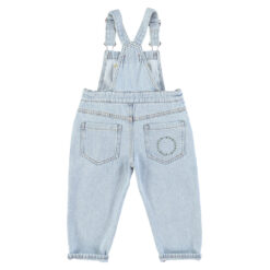 piupiuchick unisex dungarees washed light blue denim