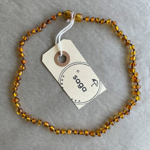 Saga Amber ketting Honey