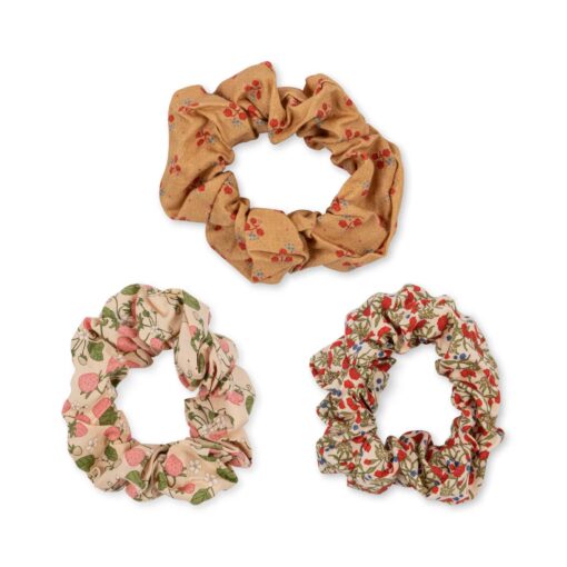 Konges Slojd Scrunchies Small - Strawberry/Rouge/Carnations