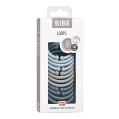 Bibs Loops Baby blue Cloud Petrol