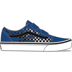 Vans Old Skool V Toddler Reflective Flame True Blue