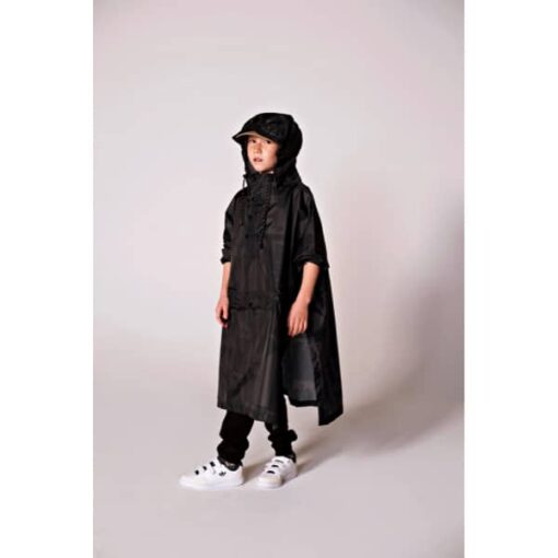 Rainkiss Rain Poncho back to black