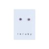 imruby Alice smiley stud earrings