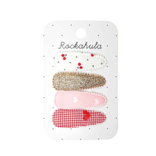 Rockahula Sweet Cherry Fabric Clip Set