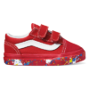 Vans TD Old Skool V paint t splatter racing red