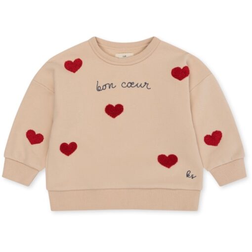 Konges Lou Sweatshirt Bon Coeur Shifting Sand